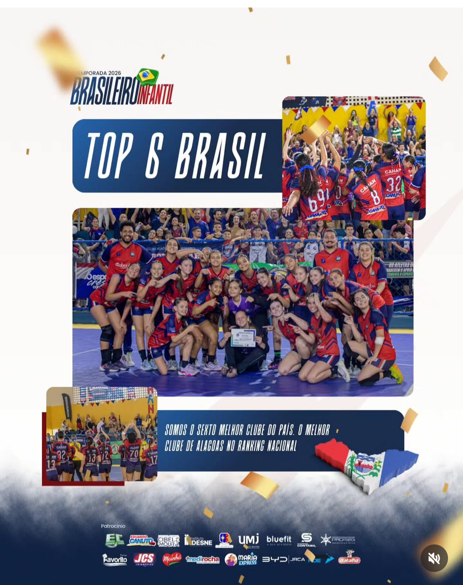 TOP 6 no Campeonato Brasileiro Feminino 2026